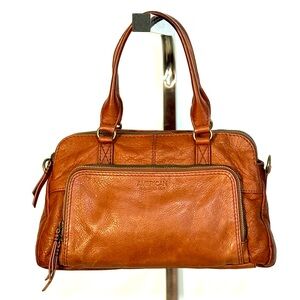 American Living Quincy Leather Satchel